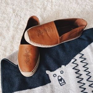 Saint Laurent leather espadrilles